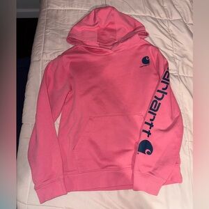 Girls Carhartt Fleece-Lined Pink Sweatshirt size large girls size 12